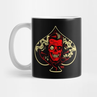 Ace of Spades - Psychobilly Undead Greaser Skull Mug